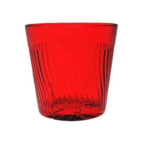 Thunder Group PLPCTB308RD Red 8 oz. Polycarbonate Tumbler Glass | Case of 12 — view 2
