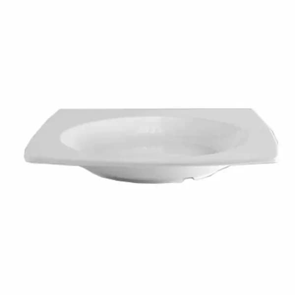 Thunder Group 63010WT Classic White 22 oz. Square Melamine Pasta Bowl | Case of 12 — view 2