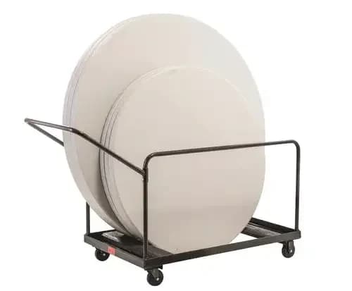 National Public Seating DY-60R Folding Table Dolly - Vertical Storage -48"R, 60"R Tables — view 2