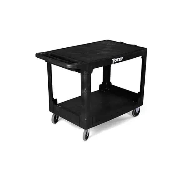 Toter UCF00-S0002 Heavy Duty 2-Flat Shelf 550 lb. Capacity Large Utility Cart — view 2