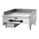 Wells HDTG-6030G Heavy Duty 150,000 BTU Thermostatic Control Gas Griddle 60"W — view 4