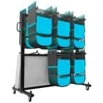 Flash Furniture QIN-SHD245425-GG Hawkins Mobile Cart for Folding Table and Chairs — view 2