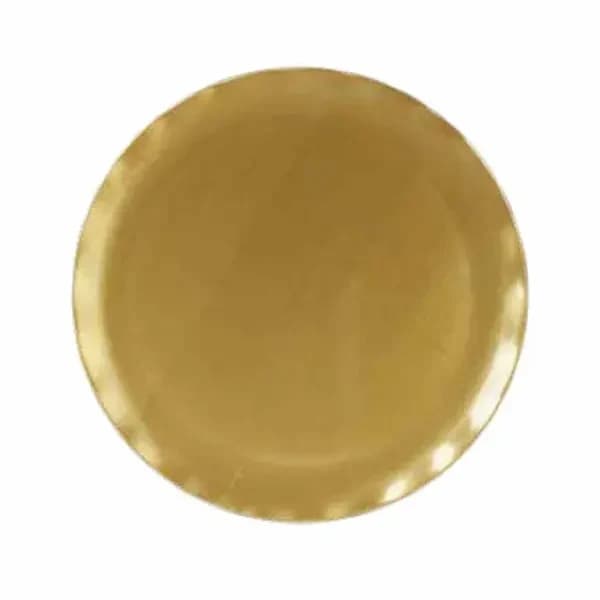 Thunder Group RF1020G Gold Pearl 20" Melamine Plate | Case of 2 — view 2