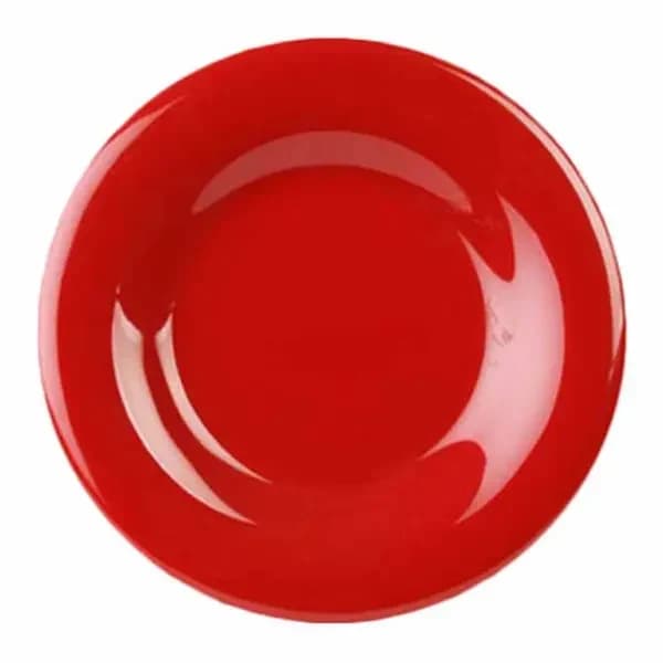 Thunder Group CR012PR Pure Red 11-3/4" Melamine Plate | Case of 12 — view 2