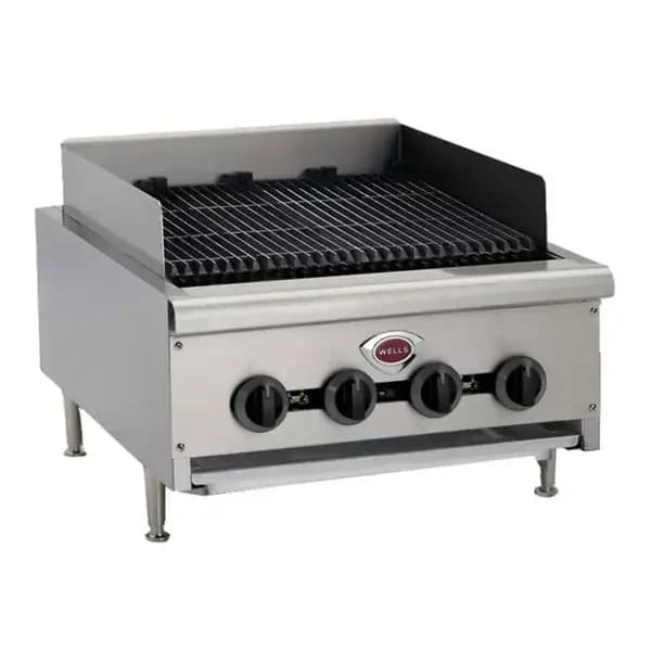 Wells HDCB-3630G Heavy Duty 120,000 BTU Radiant Gas Charbroiler 36"W — main image