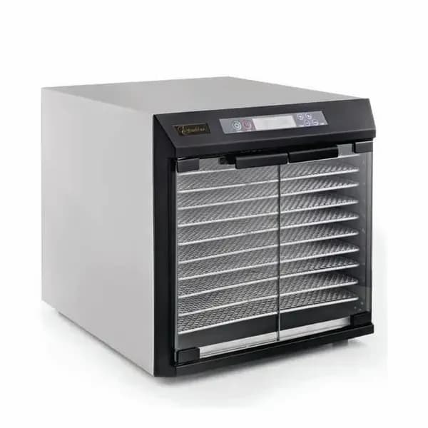 Excalibur EXC10EL Stainless Steel 10-Tray Food Dehydrator with Digital Controls and Clear Doors — main image