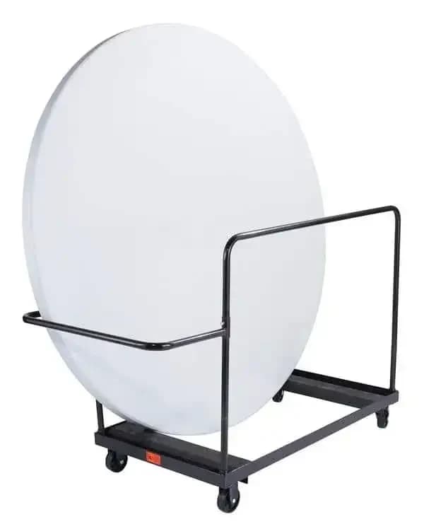 National Public Seating DY-71R Folding Table Dolly - Vertical Storage - 71"R Table — view 4