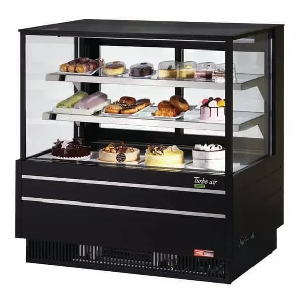 Turbo Air TCGB-48UF-B-N Refrigerated Black Bakery Display Case 48-1/2"W — main image