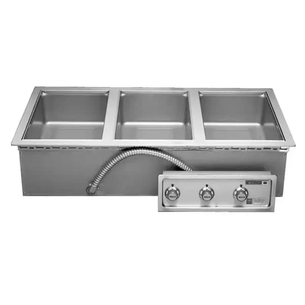 Wells MOD-300TDM 208/240V Drop-In 3-Well Warmer with Drain Manifold — view 2