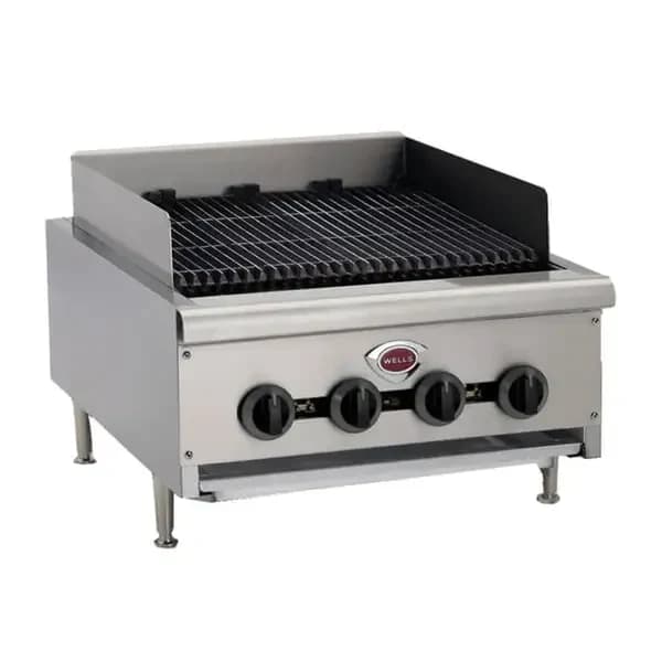 Wells HDCB-2430G Heavy Duty 80,000 BTU Radiant Gas Charbroiler 24"W — view 2