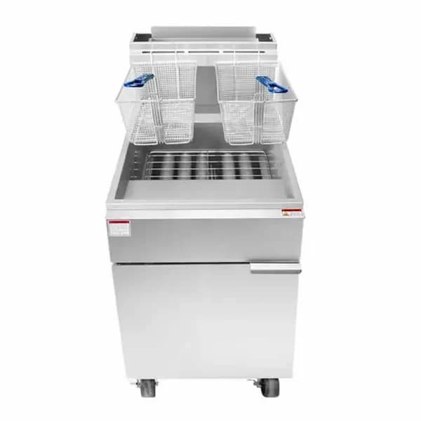 Atosa ATFS-75 Liquid Propane 75 lb. Floor Fryer 150,000 BTU — view 2