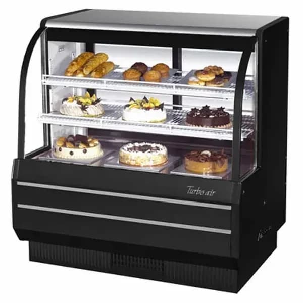 Turbo Air TCGB-48-B-N Refrigerated Black Bakery Display Case 48-1/2"W — main image