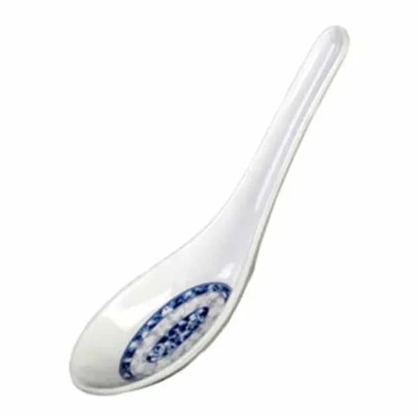 Thunder Group 7003DL Blue Dragon 3/4 oz. Melamine Wonton Soup Spoon | Case of 60 — main image