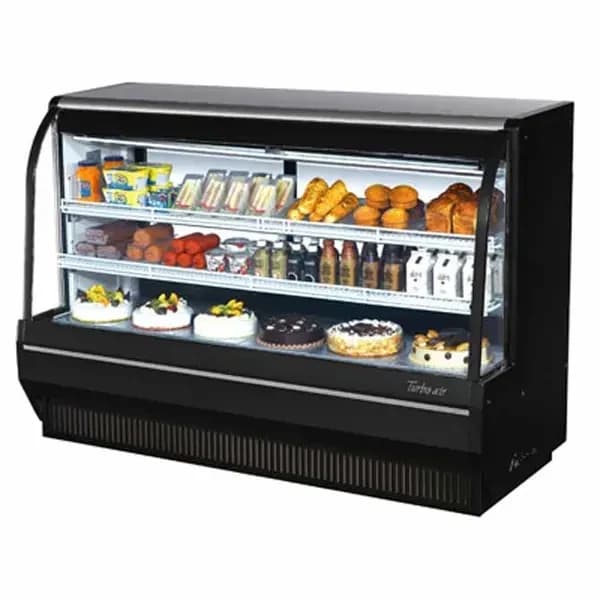 Turbo Air TCDD-72H-B-N Refrigerated Black Deli Case 72-1/2"W — view 2