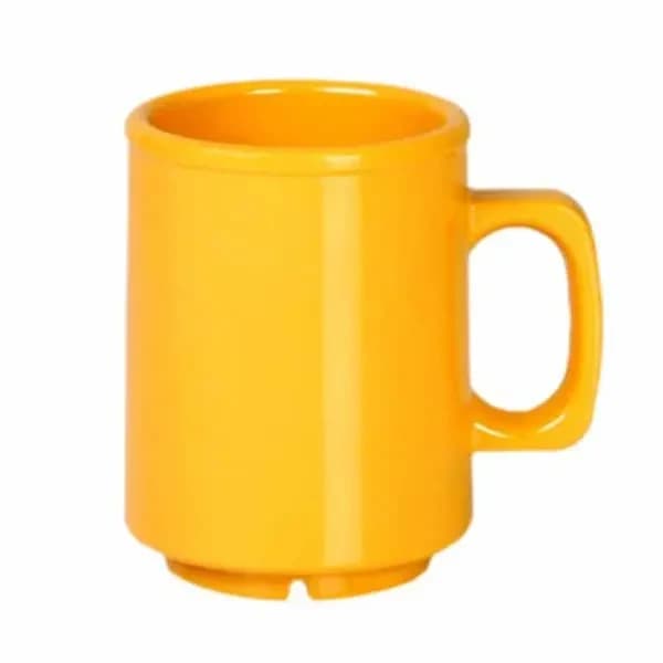 Thunder Group CR9010YW Yellow 8 oz. Melamine Mug/Cup | Case of 12 — main image