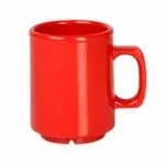 Thunder Group CR9010RD Orange 8 oz. Melamine Mug/Cup | Case of 12 — view 3